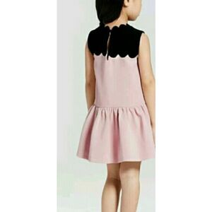 Victoria Beckham Girl Blush and Black Dress Sz L #0239